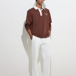Brown Relaxed-Fit Cotton-Blend Sweatshirt